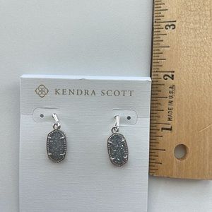 Kendra Scott Lee earrings in Mystic Blue Drusy